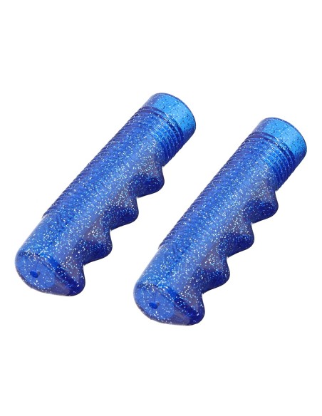 Lowrider Grips 7/8 long 115mm Sparkle/Blue.